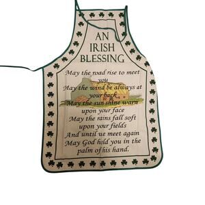 Irish Blessing Apron New no tags